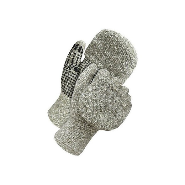 Bdg Cold Weather Mittens, PVC Dotted Palm, Gray, M 80-9-2001-M