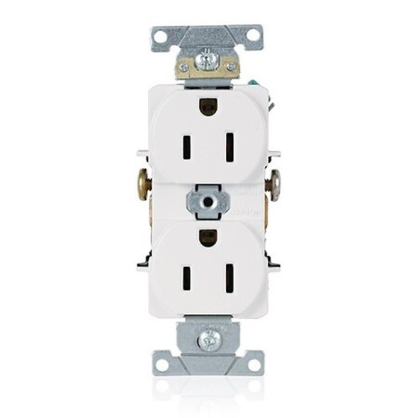 Leviton Duplex Receptacle Outlet,PK10,10 5242