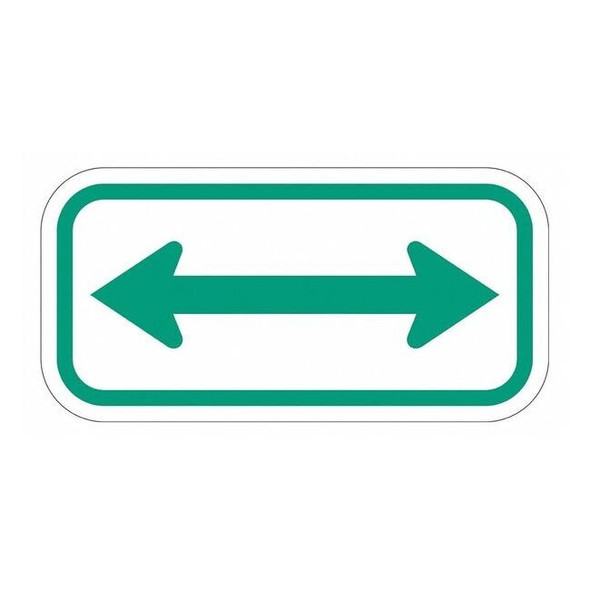 Lyle Arrow Supplemental Parking Sign,6" x 12, T1-1108-EG_12x6 T1-1108-EG_12x6