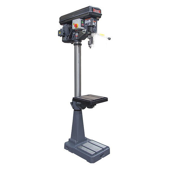 Floor Drill Press, Belt Drive, 2 hp, 115V AC V, 18 in Swing, 9 Speed
