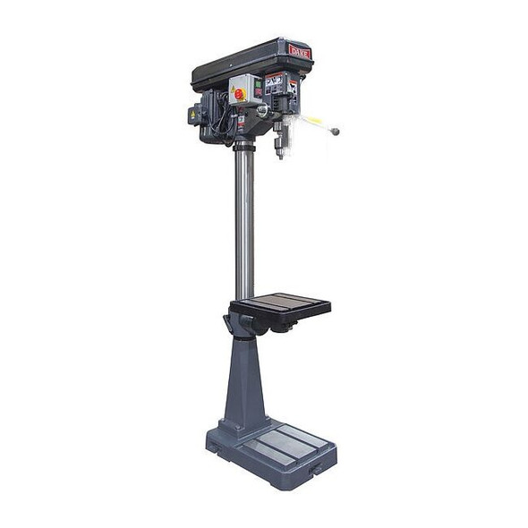 Floor Drill Press, Belt Drive, 2 hp, 115V AC V, 18 in Swing, 9 Speed
