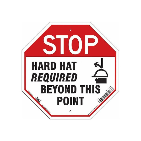 Condor Safety Sign,Personal Protection,18" H, 466K18 466K18
