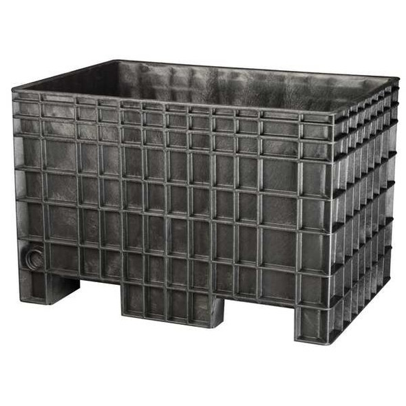 Buckhorn BulkContainer,41.625inL,28.75inW,Black BF4229280010000