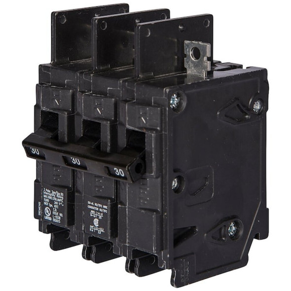 Miniature Circuit Breaker, BQ Series, 60A, 3 Pole, 240V AC, 10kA at 240V AC  BQ3B060