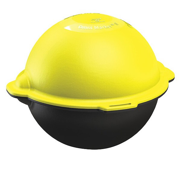 Tempo Communications Marker Ball, Polyethylene, Black/Yellow OM-04