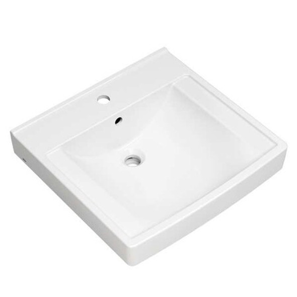 American Standard Bathroom Sink,21"x20.25"x7.375",White 9134001EC.020