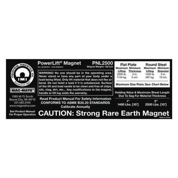 Mag-Mate Replacement Capacity Sticker 900259