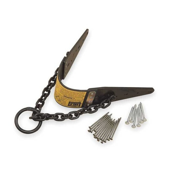 Roof Anchor, 25 in Length, 310 lb Weigth Capacity, Steel Anchor, Pivot D-Ring