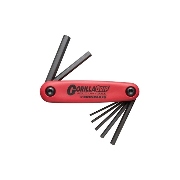 GorillaGrip Fold-Ups, 7 per fold-up, Hex Tip, Metric, 2-8 mm