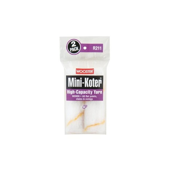 High-Capacity Yarn Mini-Koter® Mini Roller Covers, 2 Pack, 4 in