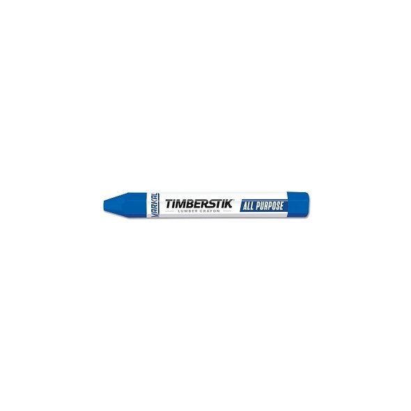 Lumber Crayon #200, 1/2 in dia, 4.75 in L, Blue
