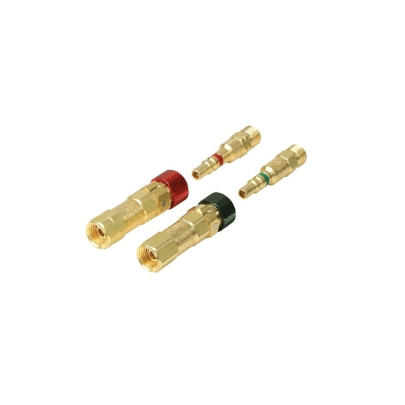 Quick Connects, Hose to Hose w/Check, QDB205 Plug-M; QDB201 Socket-F, Fuel Gas