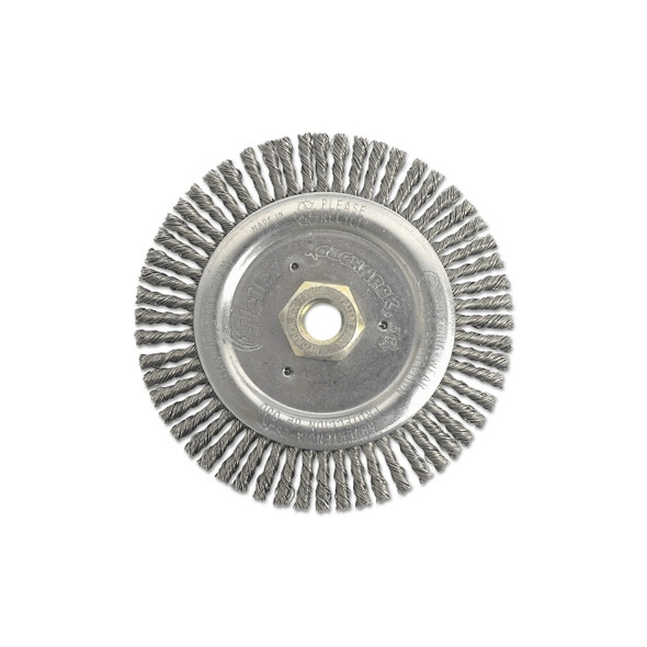 Dually® Stringer Bead Wheel, 6 in dia x 3/16 in Face W x 5/8 in-11 UNC x 0.020 in, 12500 RPM, 1 EA/EA