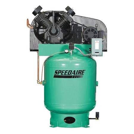 Speedaire Elec. Air Compressor,2 Stage,10HP,34CFM 35WC68