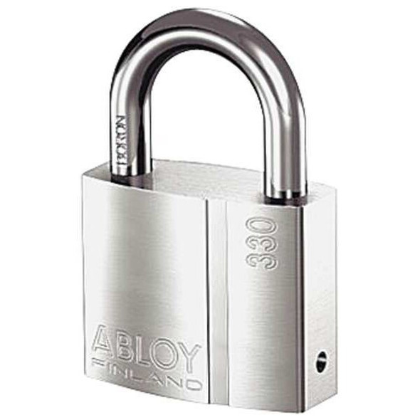 Abloy Keyed Padlock,1 in,Rectangle,Silver PLI330/25B-KD Abloy Keyed Padlock,1 in,Rectangle,Silver PLI330/25B-KD