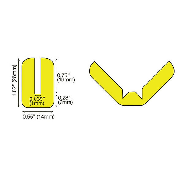 Knuffi Edge Guard,Flat,Black/Yellow 60-6902