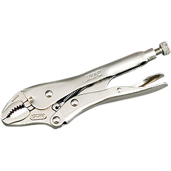 4-1/2" Curved Nose Locking Pliers with Wire Cutter 100WR