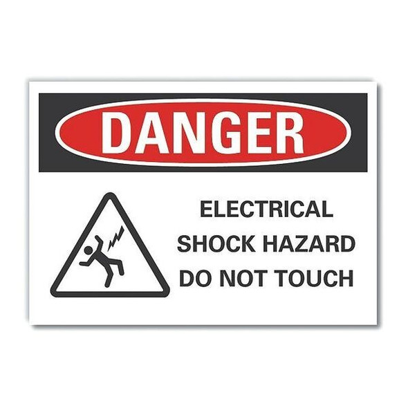 Lyle Refldecaldanger Electrical,7"x5", LCU4-0229-RD_7X5 LCU4-0229-RD_7X5