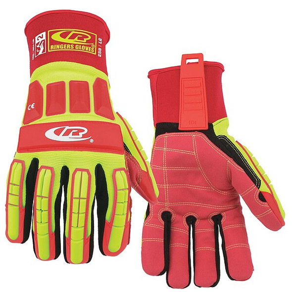 Ringers Gloves Impact Resistant Gloves,Yellow,XL,PR 259