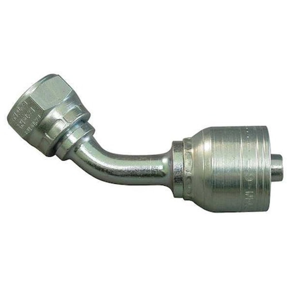 Eaton Aeroquip Hose Fitting, Crimp, Metric, 45, 3/8, M16X1.5 1A8DLA6