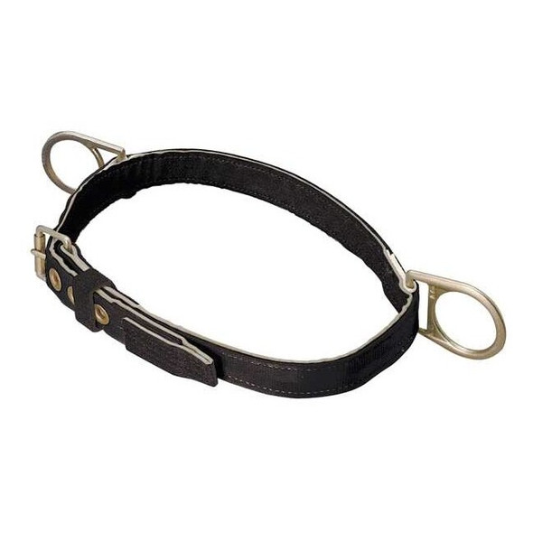 Body Belt, 2 D-Rings, Hips Location, Stainless Steel, Includes Padding: No ,S