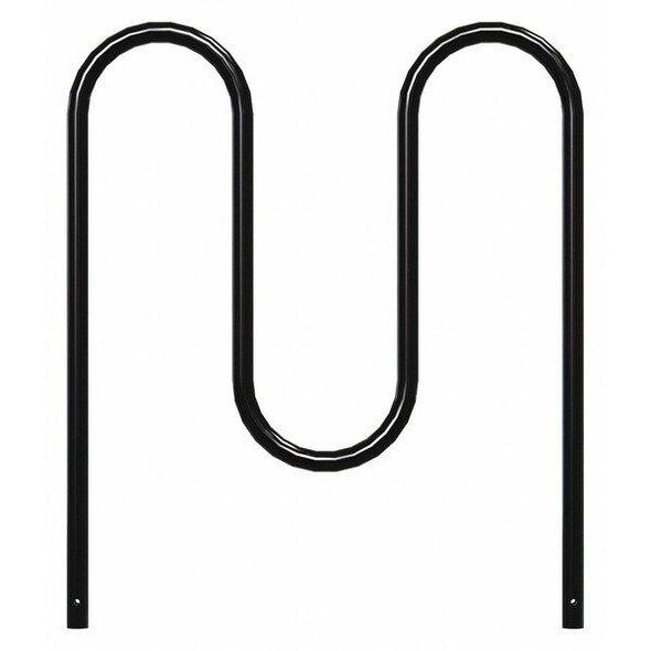 Madrax Bike Rack,Black,36" H,39" L,Steel QS-WP36-5-IG-B