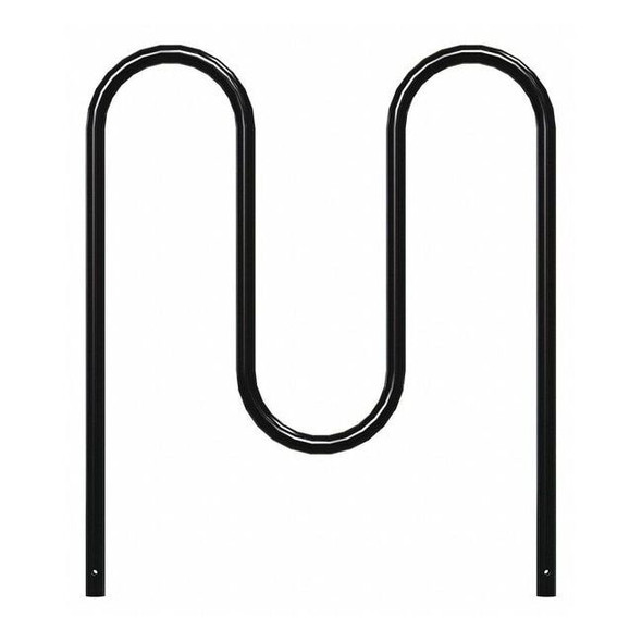 Madrax Bike Rack,Black,36" H,39" L,Steel QS-WP36-5-IG-B