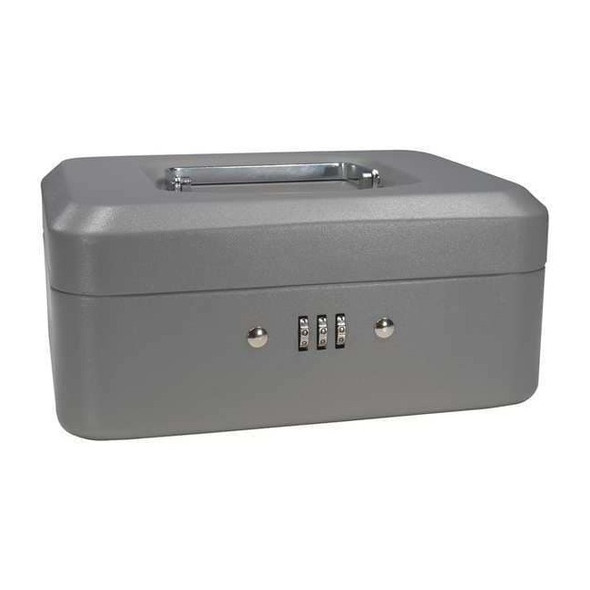 Barska CashBox,Gray,Steel,3-1/2inH,6-1/4inW CB11784