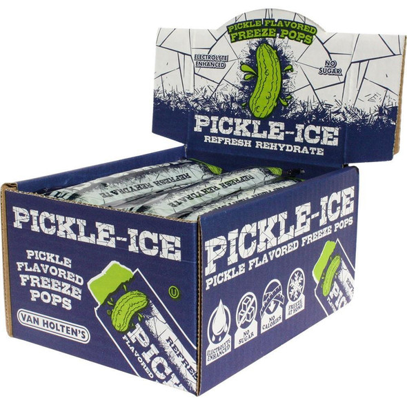 76024 Pickle-Ice Freeze Pop, Electrolyte Enhanced, 24/Pack