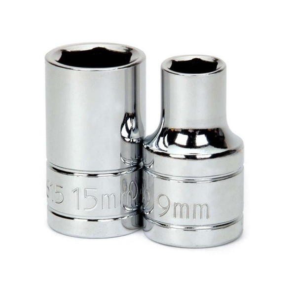 32527 Williams Socket, 1 3/4 Inch OAL, Metric, Shallow, 1/2 Inch Drive, 27 MM