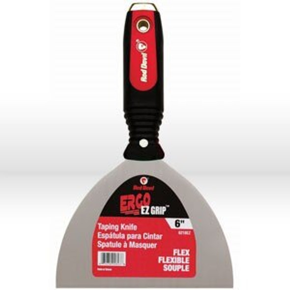 6218EZ Red Devil Taping Knife,6" FLEXIBLE TAPING KNIFE