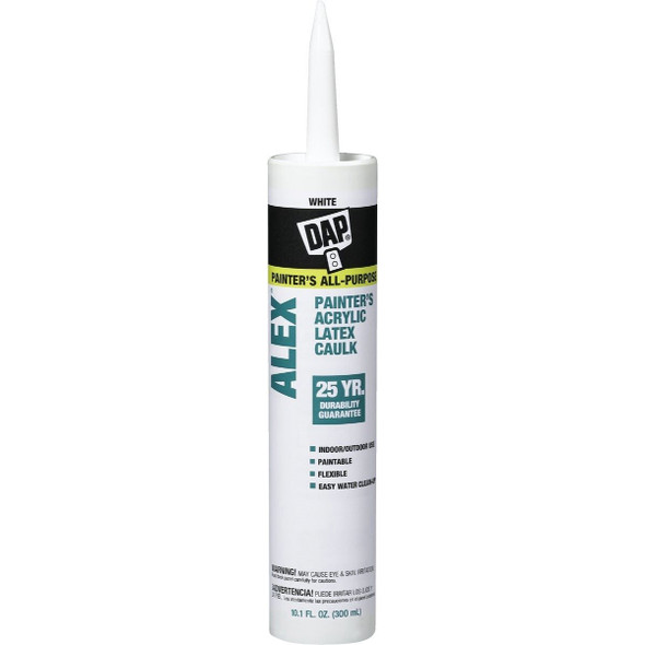 18670 Dap Alex 10.1 Oz. White Painter's Acrylic Latex Caulk