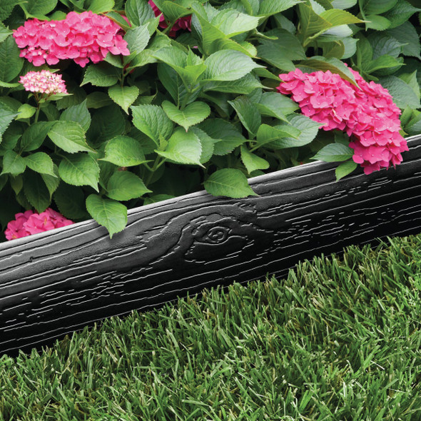 Master Mark 5 In. x 20 Ft. Black Terrace Board Lawn Edging with Stakes 95420 757643