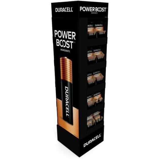04648 Duracell Power Boost Weather Prep Display Tower, 83ct