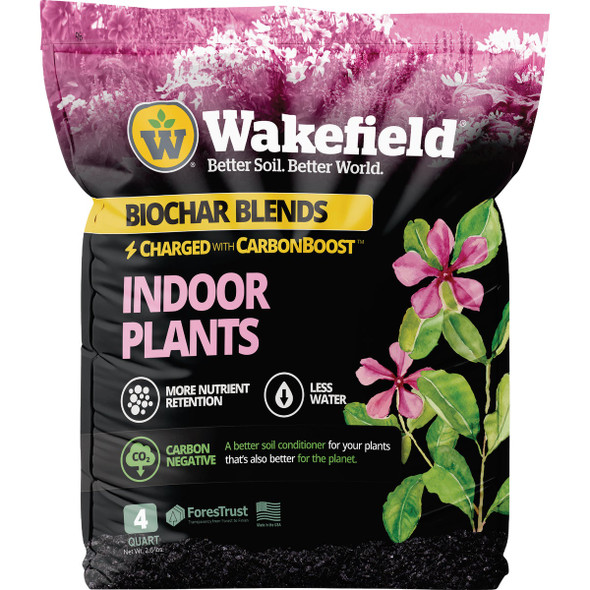 Wakefield Biochar 4 Qt. Indoor Plant Soil Mix 4226
