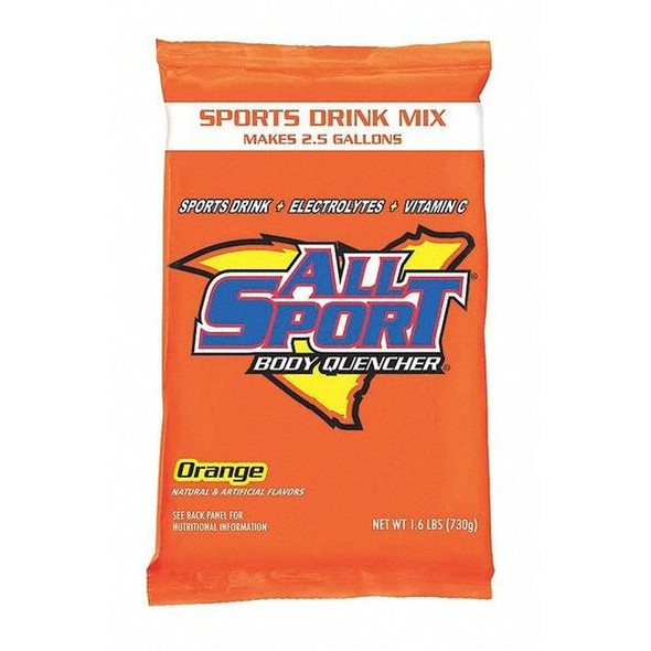 All Sport Sports Drink Mix,Orange Flavor,PK32 10124806