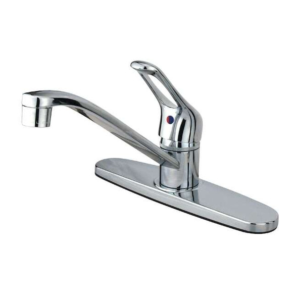 KB561 Single-Handle Centerset Kitchen Fa, Manual, 6"/8" Mount, 1, 3 Hole