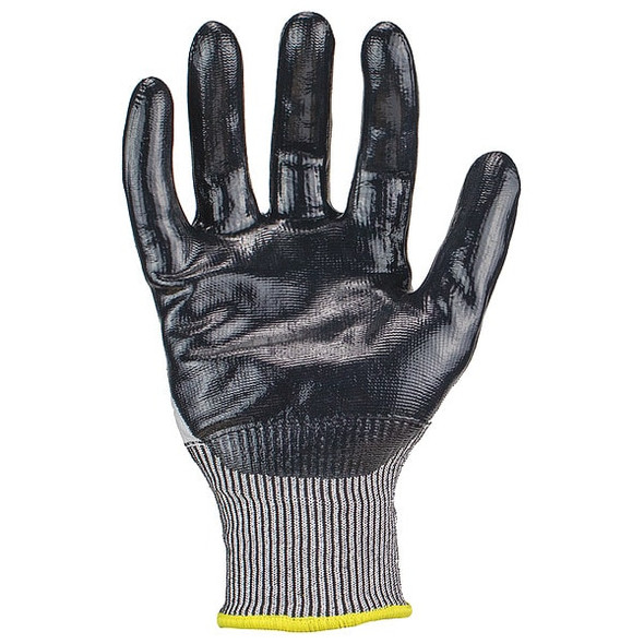 Knit Gloves, Cut Level A4 ,Dipped ,Nitrile ,Smooth ,XL 1 PR
