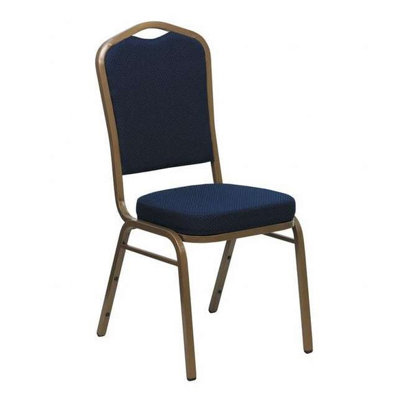 Hercules Banquet Chair, Blue Back, 17-1/4 in W 20-1/4" L 38" H, Fabric Seat