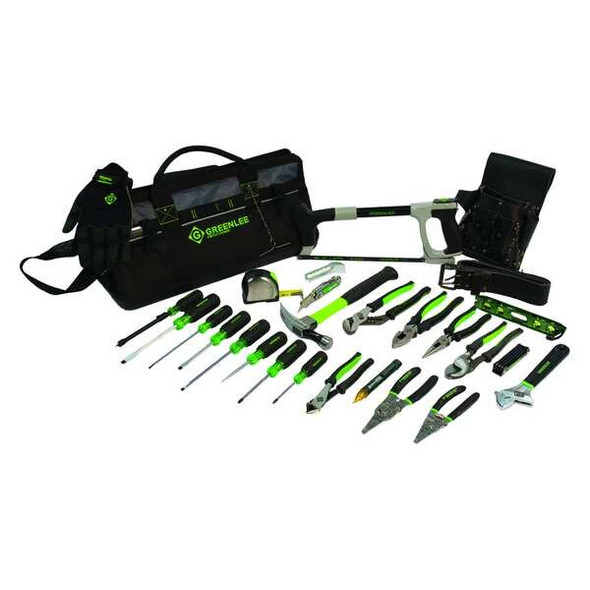 Greenlee Electricians Tool Kit,28 pcs.,Bag 0159-28MULTI