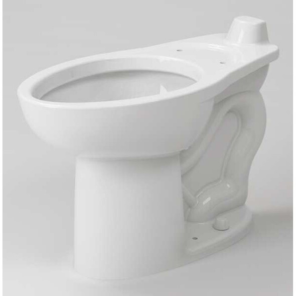 Toilet Bowl, 1.1/1.6 gpf, Flush Valve, Floor Mount, Elongated, White