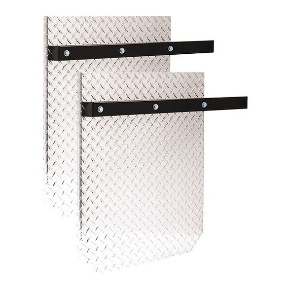 Buyers Products Aluminum Diamond Tread Splash Guards 22x28 Inch SG2229