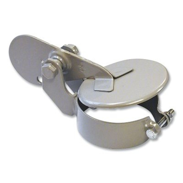 Exhaust Rain Cap, Steel, 4 in outside dia, Gray