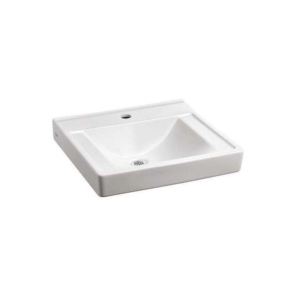 American Standard Lavatory Sink,Center Hole Only,White 9024901EC.020