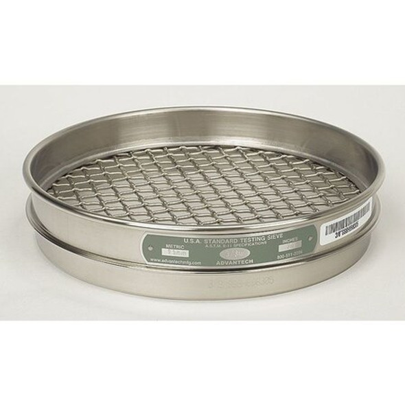 Advantech Sieve, No 40, S/S, 8 In, Half Ht 40SS8H