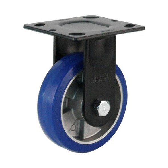 Foot Master Plate Caster,Rigid,Polyurethane,160mm H PME-125-ARF-MUD