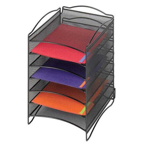 Safco Literature Organizer,15 1/4" H,Black 9431BL Safco Literature Organizer,15 1/4" H,Black 9431BL
