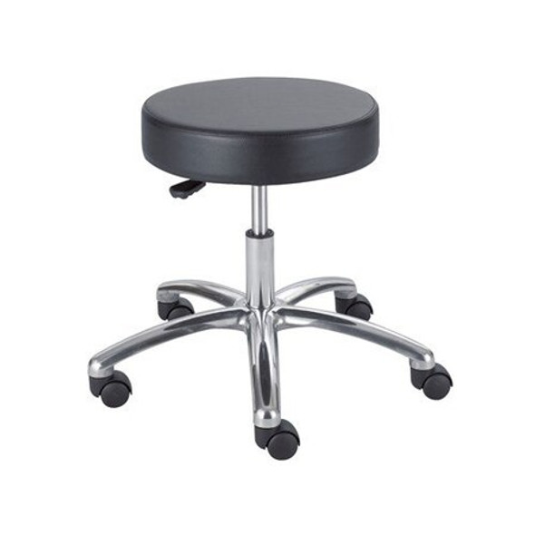 Safco Lab Stool,Vinyl,Aluminum Base,250 lb 3431BL