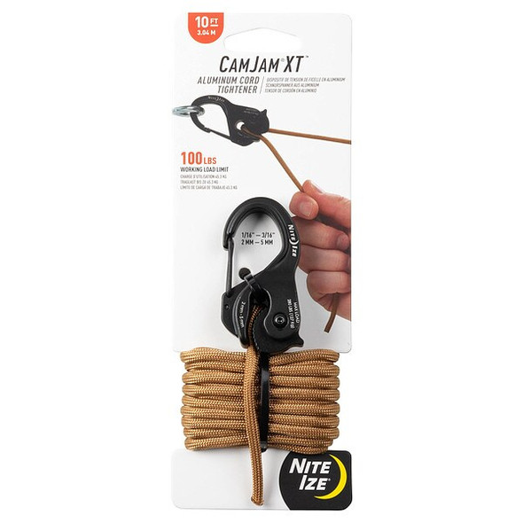 Nite Ize Rope Tightener,Black,Aluminum NCJSA-29-R3