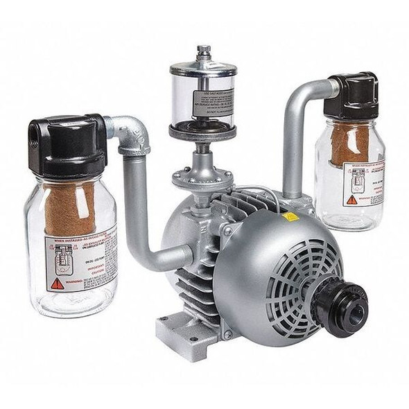 Gast 6/Skid Rotary Vane Pump - Sep Drive 2065-V2A